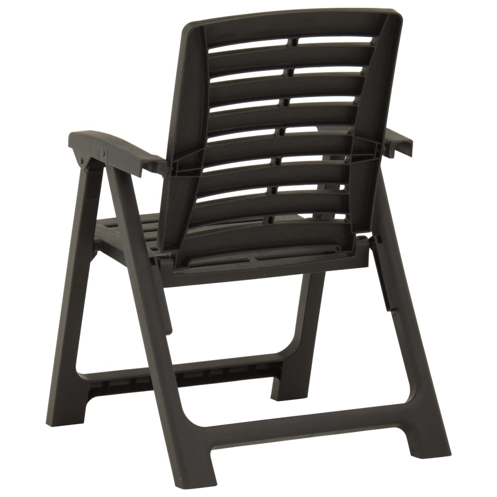 vidaXL Tuinstoelen 2 st kunststof wit