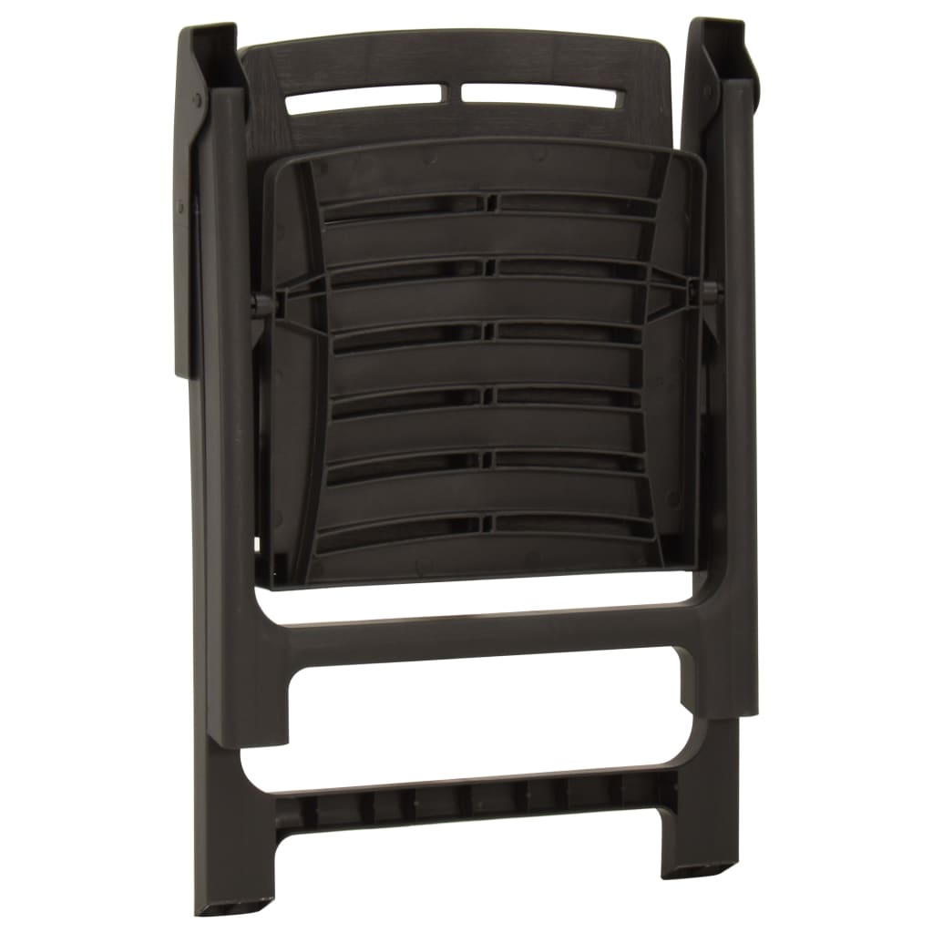 vidaXL Tuinstoelen 2 st kunststof wit