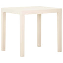 vidaXL Table de jardin 79x65x72 cm meuble d'art blanc