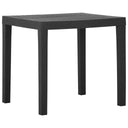 vidaXL Table de jardin 79x65x72 cm meuble d'art blanc