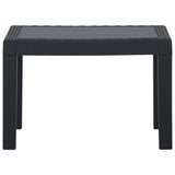 vidaXL 3-delige Loungeset met kussens kunststof wit
