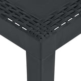 vidaXL 3-delige Loungeset met kussens kunststof wit