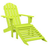 vidaXL Tuinstoel Adirondack met voetenbank massief vurenhout