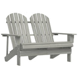 vidaXL Tuinstoel 2-zits Adirondack massief vurenhout wit