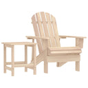 vidaXL Tuinstoel Adirondack met tafel massief vurenhout wit