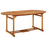 vidaXL Garden Table 180x90x75 cm Solid Acacia Wood
