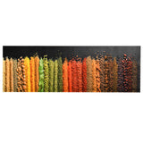 vidaXL Keukenmat wasbaar groenteprint 45x150 cm fluweel