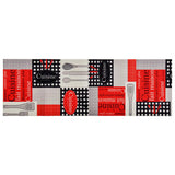 vidaXL Keukenmat wasbaar groenteprint 45x150 cm fluweel