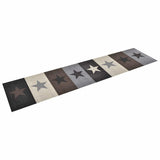 vidaXL Keukenmat wasbaar groenteprint 45x150 cm fluweel