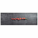 vidaXL Keukenmat wasbaar groenteprint 45x150 cm fluweel