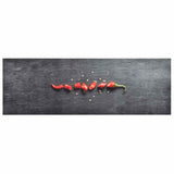 vidaXL Keukenmat wasbaar groenteprint 45x150 cm fluweel