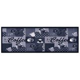 vidaXL Keukenmat wasbaar groenteprint 45x150 cm fluweel