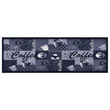 vidaXL Keukenmat wasbaar groenteprint 45x150 cm fluweel