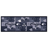 vidaXL Keukenmat wasbaar groenteprint 45x150 cm fluweel