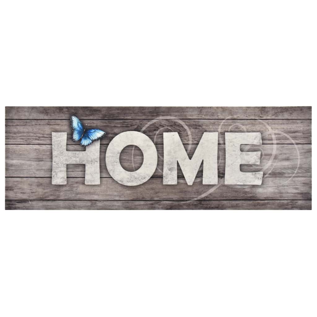 vidaXL Keukenmat wasbaar groenteprint 45x150 cm fluweel