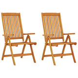 vidaXL Garden Chairs 4 pcs Foldable Solid Eucalyptus Wood