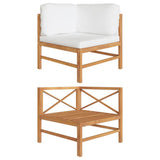 vidaXL Garden Table 63x63x30 cm Solid Teak Wood