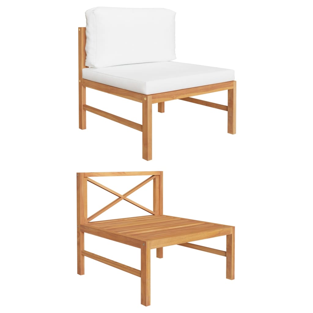 vidaXL Garden Table 63x63x30 cm Solid Teak Wood