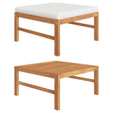 vidaXL Garden Table 63x63x30 cm Solid Teak Wood