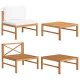 vidaXL Garden Table 63x63x30 cm Solid Teak Wood