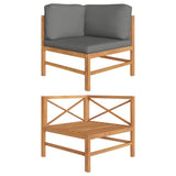 vidaXL Garden Table 63x63x30 cm Solid Teak Wood