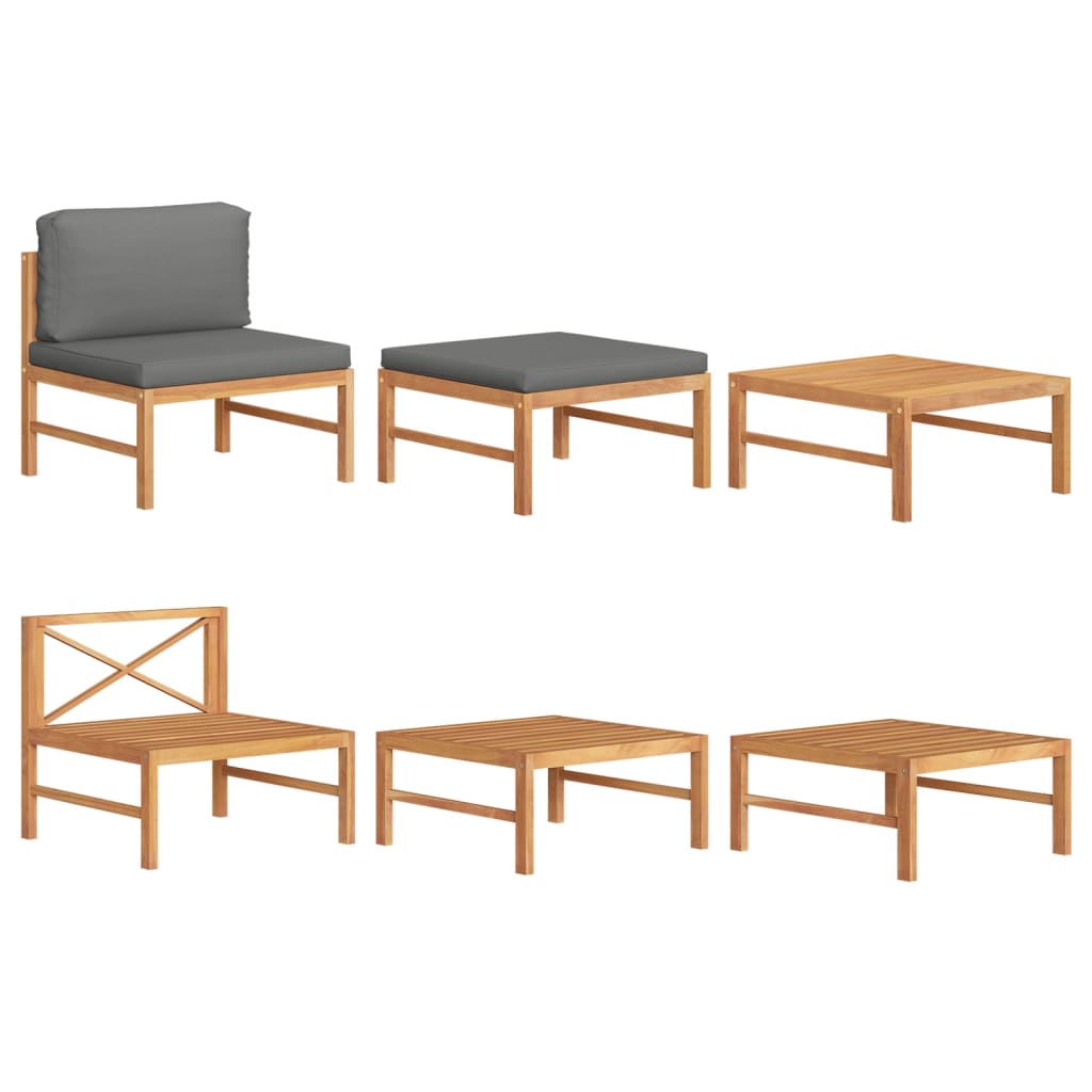 vidaXL Garden Table 63x63x30 cm Solid Teak Wood