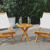 vidaXL Tafelblad rond 2,5 cm 40 cm massief teakhout