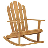 vidaXL Schommelstoelen Adirondack 2 st massief teakhout