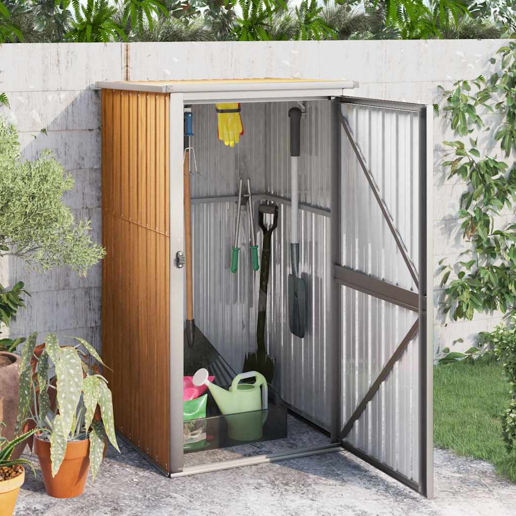 vidaXL Tuinschuur 88x89x161 cm gegalvaniseerd staal groen