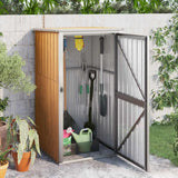 vidaXL Tuinschuur 88x89x161 cm gegalvaniseerd staal groen