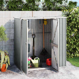 vidaXL Tuinschuur 88x89x161 cm gegalvaniseerd staal groen