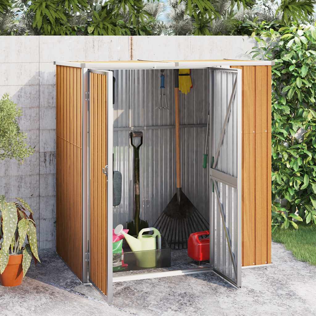 vidaXL Tuinschuur 88x89x161 cm gegalvaniseerd staal groen
