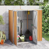 vidaXL Tuinschuur 88x89x161 cm gegalvaniseerd staal groen