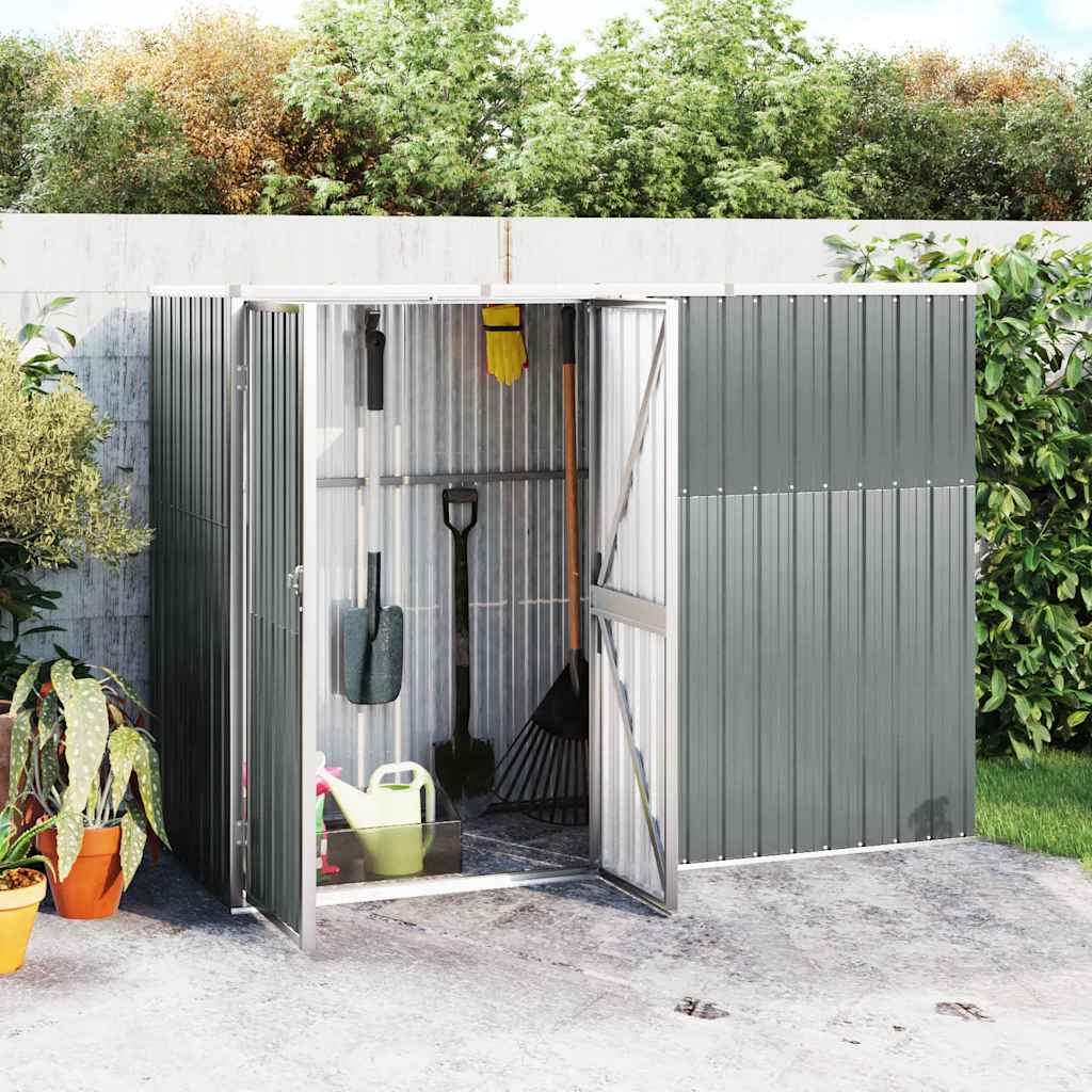 vidaXL Tuinschuur 88x89x161 cm gegalvaniseerd staal groen