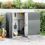 vidaXL Tuinschuur 88x89x161 cm gegalvaniseerd staal groen