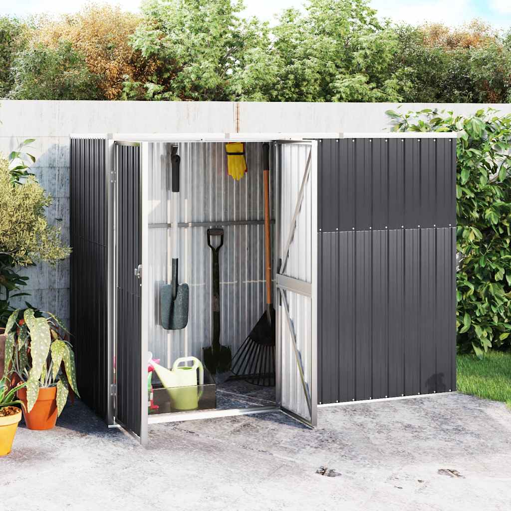vidaXL Tuinschuur 88x89x161 cm gegalvaniseerd staal groen