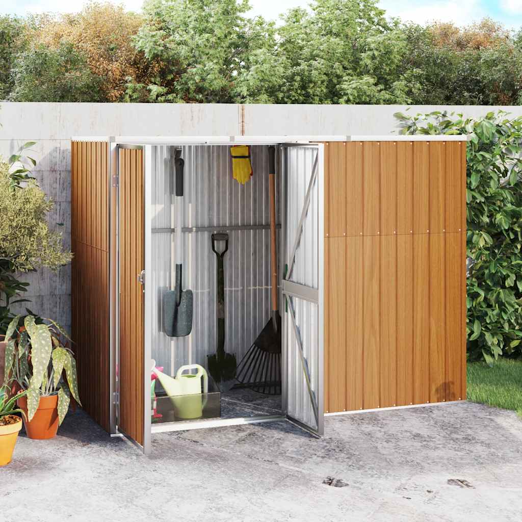 vidaXL Tuinschuur 88x89x161 cm gegalvaniseerd staal groen