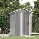 vidaXL Tuinschuur 126x97,5x177 cm gegalvaniseerd staal groen