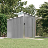 vidaXL Tuinschuur 270x130x208,5 cm gegalvaniseerd staal groen