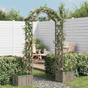 vidaXL Pergola avec jardin de plantes massif vurenhout