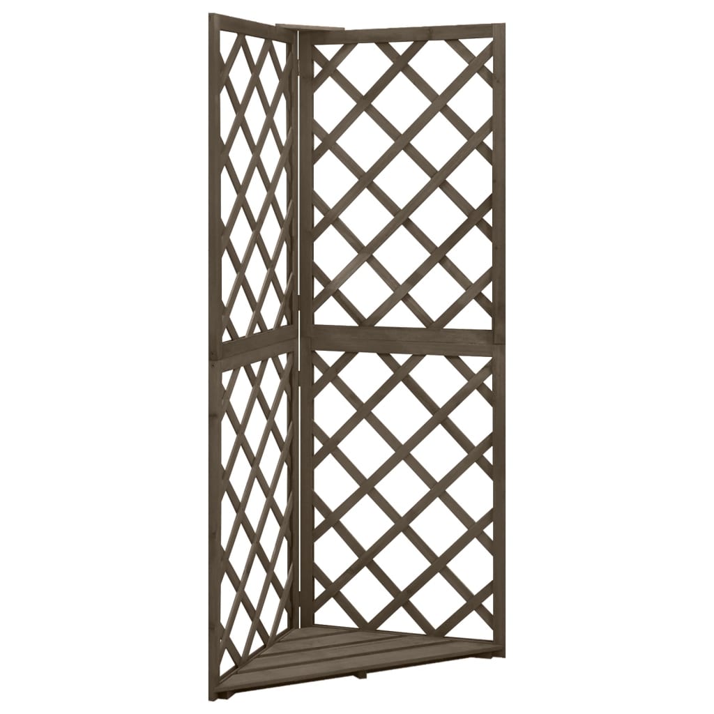 vidaXL Latwerk hoekmodel 50x50x145 cm massief vurenhout