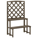 vidaXL Plant rack with trellis 70x42x115 cm solid spruce wood