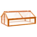 vidaXL Broeikas 114x80x50 cm vurenhout brun