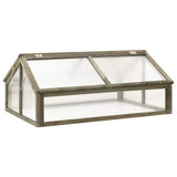 vidaXL Broeikas 114x80x50 cm vurenhout bruin
