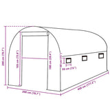 vidaXL Kashoes vervangend (4,5 m²) 300x150x200 cm groen