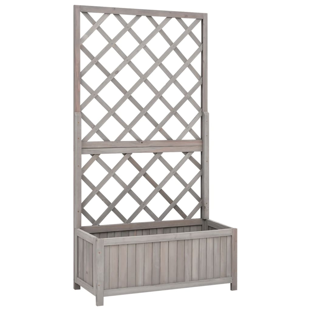 vidaXL Latwerkplantenbak 40x30x135 cm massief vurenhout