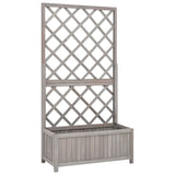 vidaXL Latwerkplantenbak 40x30x135 cm massief vurenhout