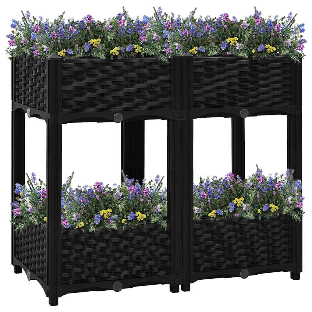 vidaXL Plantenbak verhoogd 40x40x23 cm polypropeen