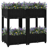 vidaXL Plantenbak verhoogd 40x40x23 cm polypropeen