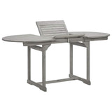 vidaXL Tuintafel (150-200)x100x75 cm massief acaciahout